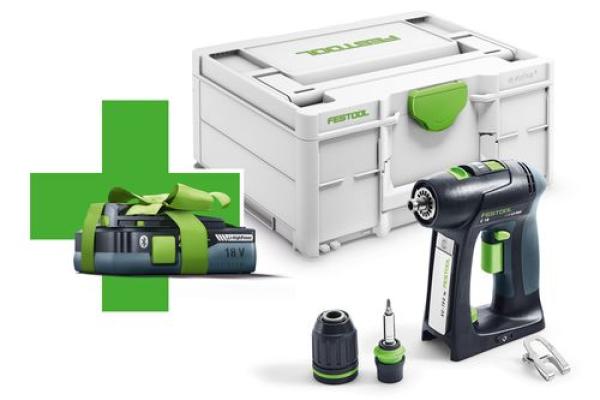 Festool Akku-Bohrschrauber C 18-Basic-4,0