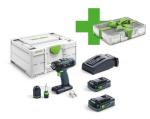 Festool Akku-Bohrschrauber T 18+3 HPC 4,0 I-Plus Organizer Edition